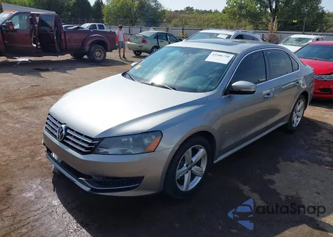 2012 Volkswagen Passat 2.5L Se from USA, damaged, VIN 1VWBH7A38CC106344